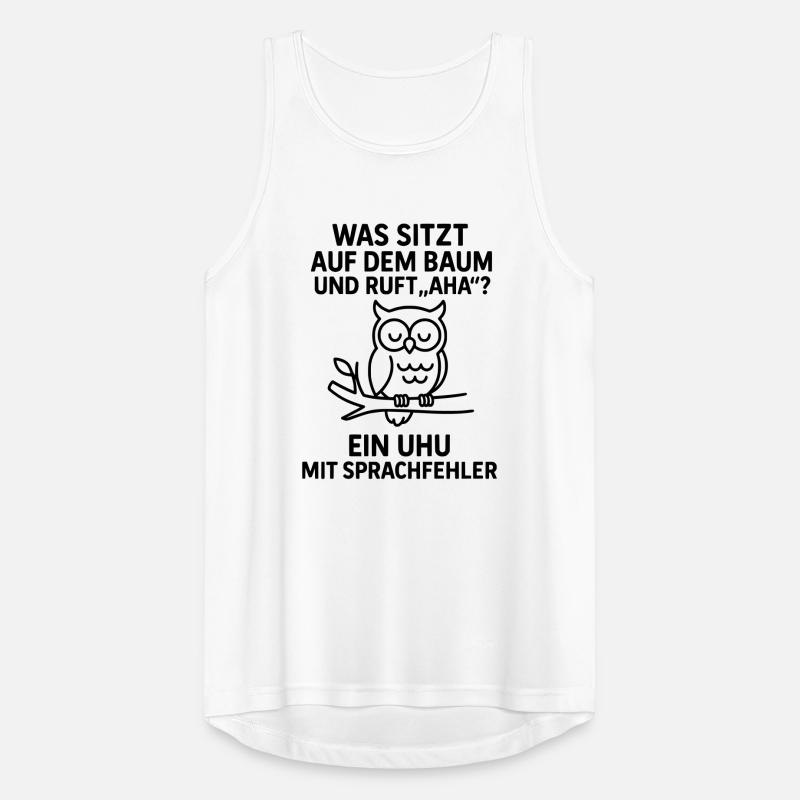 Eagle Owl Speech Error Joke Men's Breathable Tank Top