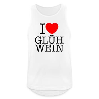 i love mulled wine Christmas - Men's Breathable Tank Top - white - Front - Nick (188cm)
