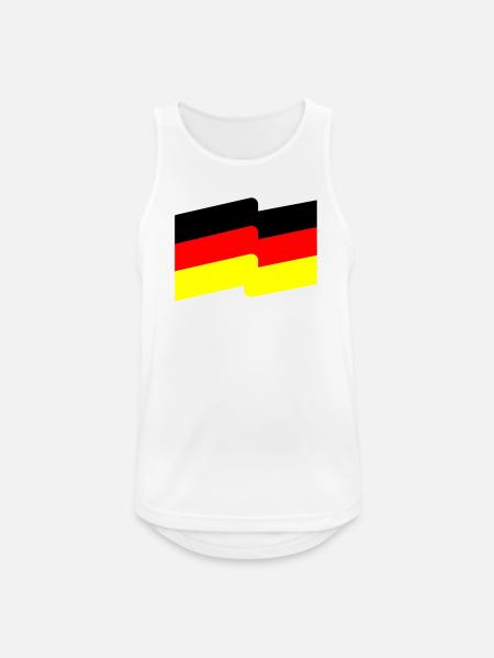 Flagge - Männer Tank Top atmungsaktiv - Weiß