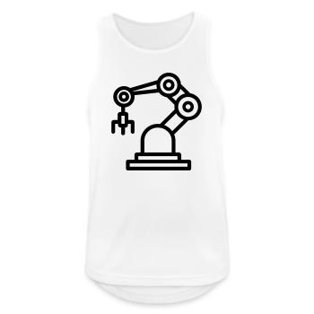 bras robotique - Débardeur respirant Homme - blanc - Devant - Nick (188cm)