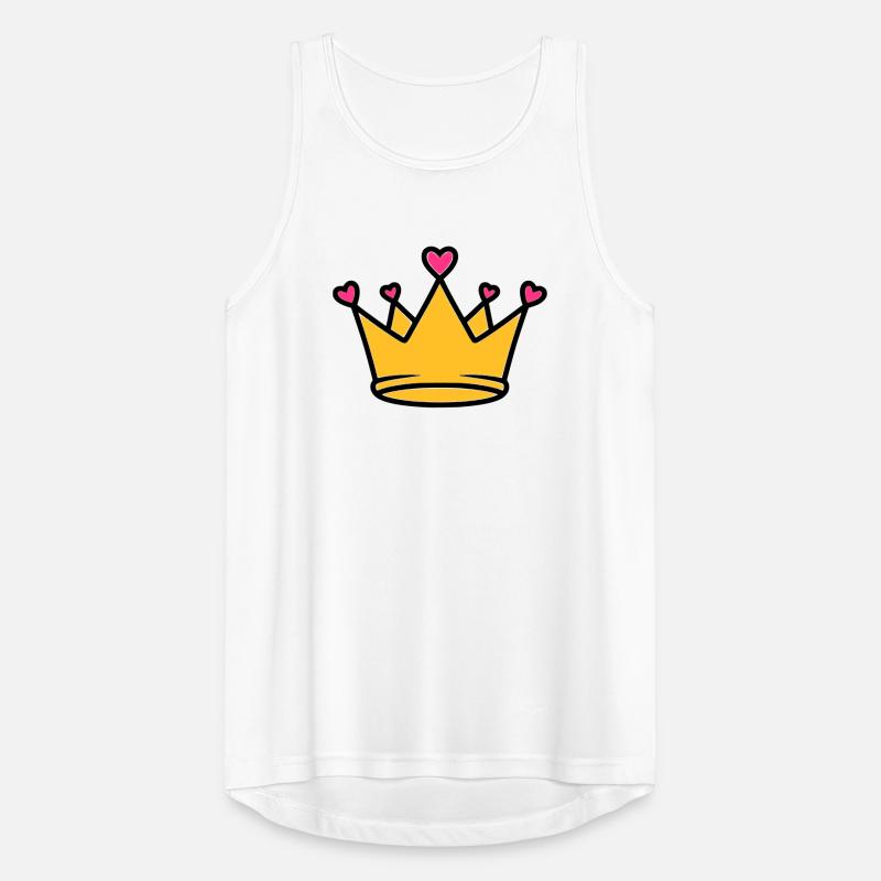 Princesse mignonne Vector des Cœurs de la Couronne Débardeur respirant Homme