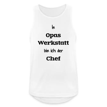 In grandpa's workshop - Men's Breathable Tank Top - white - Front - Nick (188cm)