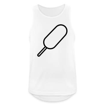 corn dog - Débardeur respirant Homme - blanc - Devant - Nick (188cm)