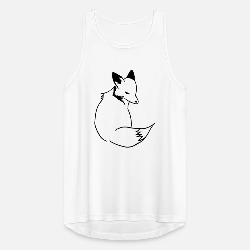 Fox Comic: Smart, Foxy & Manga Style Men's Breathable Tank Top