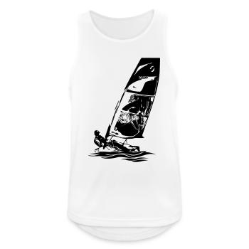 Skiff ouvert Dériveur à voile Régate de voiliers Enfants - Débardeur respirant Homme - blanc - Devant - Nick (188cm)