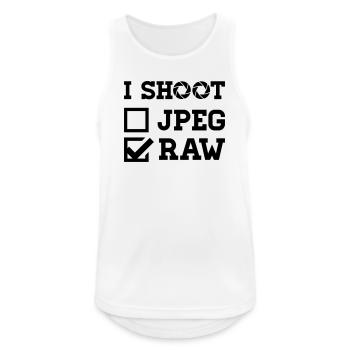 I Shoot – Photography Camera Photographer - Men's Breathable Tank Top - white - Front - Nick (188cm)