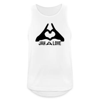 jah love - Débardeur respirant Homme - blanc - Devant - Nick (188cm)