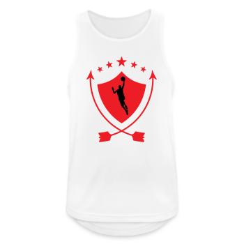 Basketball / Basketball / Basktet-Ball / Sports - Men's Breathable Tank Top - white - Front - Nick (188cm)