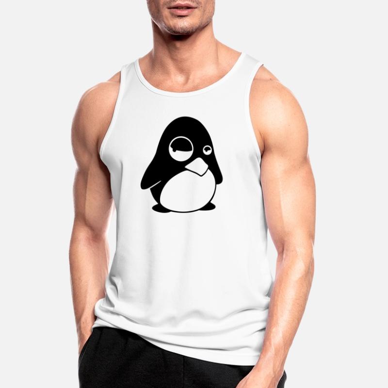 Grumpy Tux – Drôle de Penguin Linux pour les geeks Débardeur respirant Homme