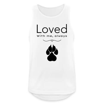Dog loved - Men's Breathable Tank Top - white - Front - Nick (188cm)