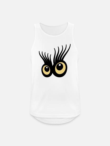 Eyes - Men's Breathable Tank Top - white