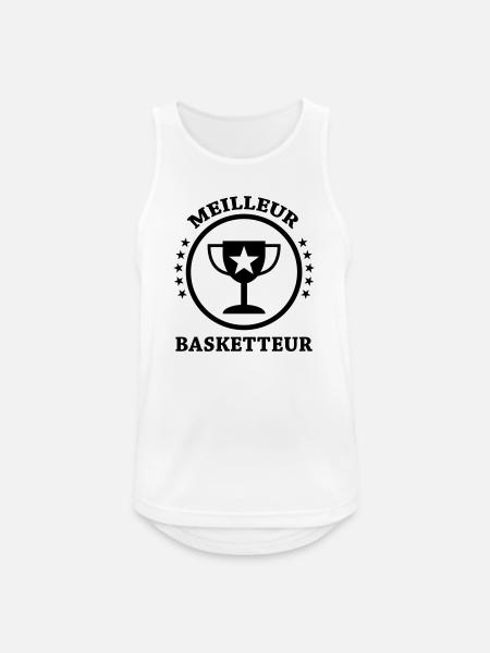Best Basketball Player - Men's Breathable Tank Top - white