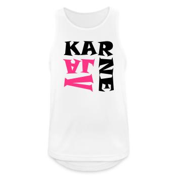 Karneval in Pink/Schwarz - Männer Tank Top atmungsaktiv - Weiß - Vorne - Nick (188cm)