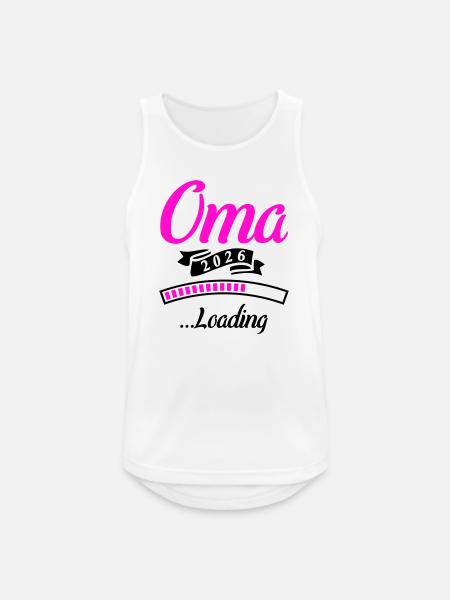 Oma 2026 Loading - Männer Tank Top atmungsaktiv - Weiß