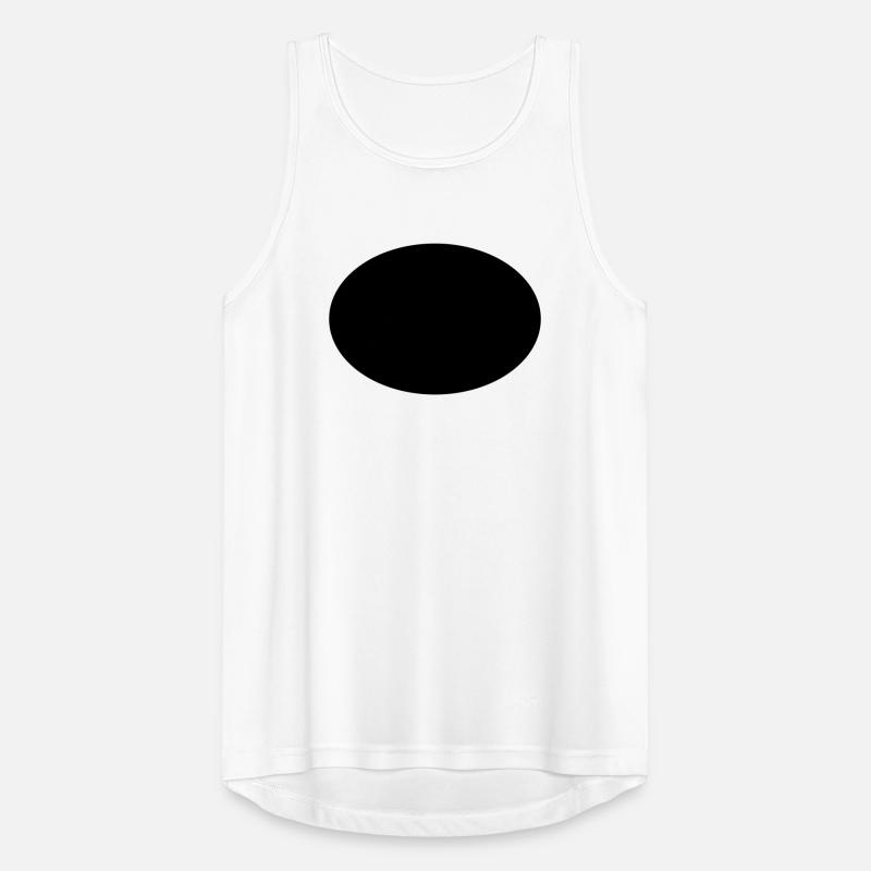 Ellipse oder Oval Männer Tank Top atmungsaktiv