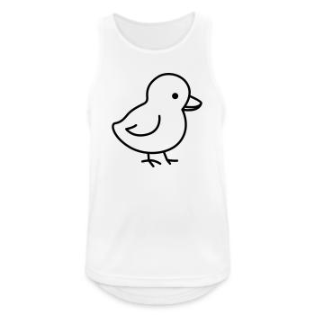 Ein niedliches Küken passend zu Ostern - Männer Tank Top atmungsaktiv - Weiß - Vorne - Nick (188cm)