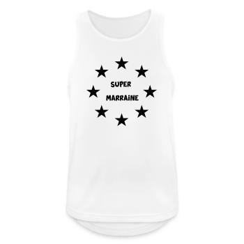 Große Patentante - Männer Tank Top atmungsaktiv - Weiß - Vorne - Nick (188cm)