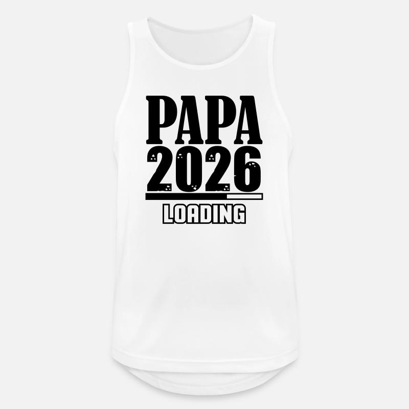 Papa 2026 Loading - Men's Breathable Tank Top - white