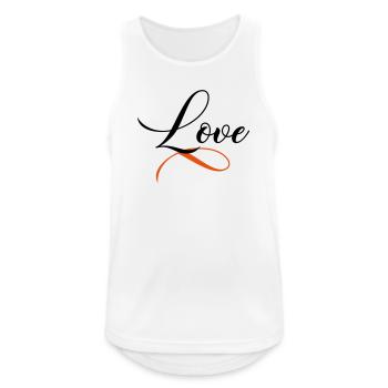 Love - Débardeur respirant Homme - blanc - Devant - Nick (188cm)