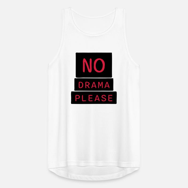 No Drama Please Rest Relaxation Relax Chill Fun Men's Breathable Tank Top