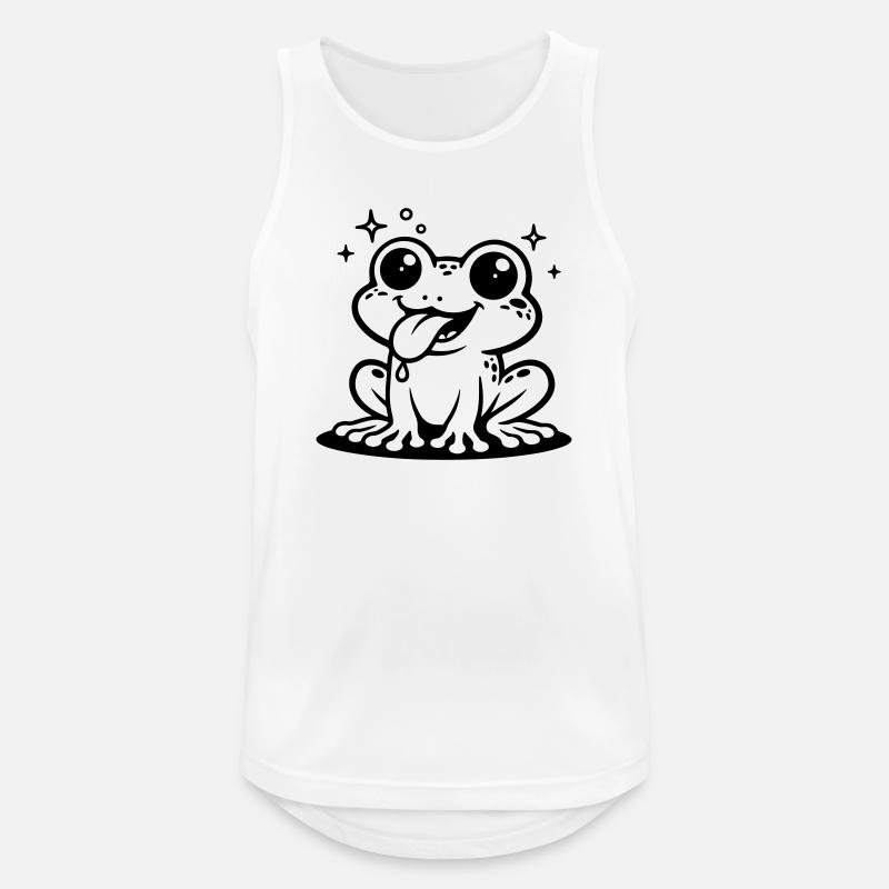 Toad Comic Frog - Men's Breathable Tank Top - white