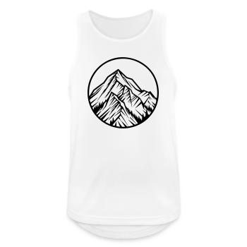 Mountains Mountains Alps - Men's Breathable Tank Top - white - Front - Nick (188cm)
