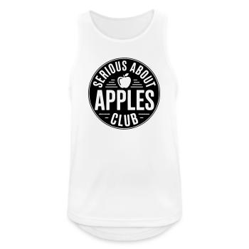 Apples - Sérieux avec les pommes club - Débardeur respirant Homme - blanc - Devant - Nick (188cm)