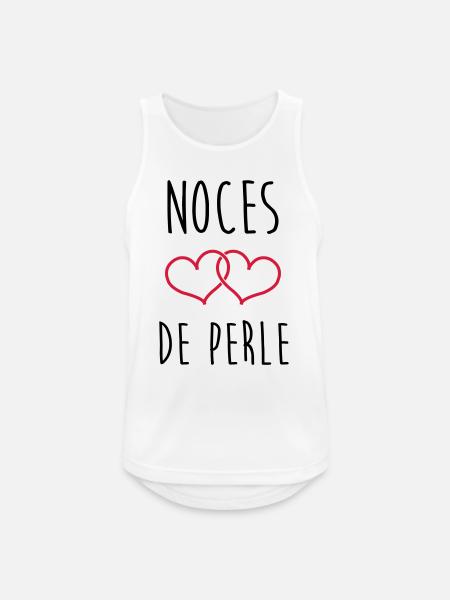 Pearl Wedding 30 Years - Men's Breathable Tank Top - white