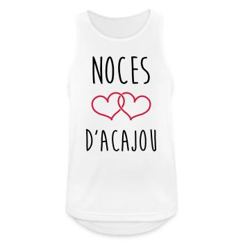 Mahogany Wedding 27 Years - Men's Breathable Tank Top - white - Front - Nick (188cm)