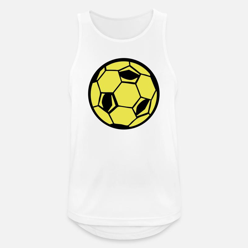 Fotball - Pustende singlet for menn - hvit