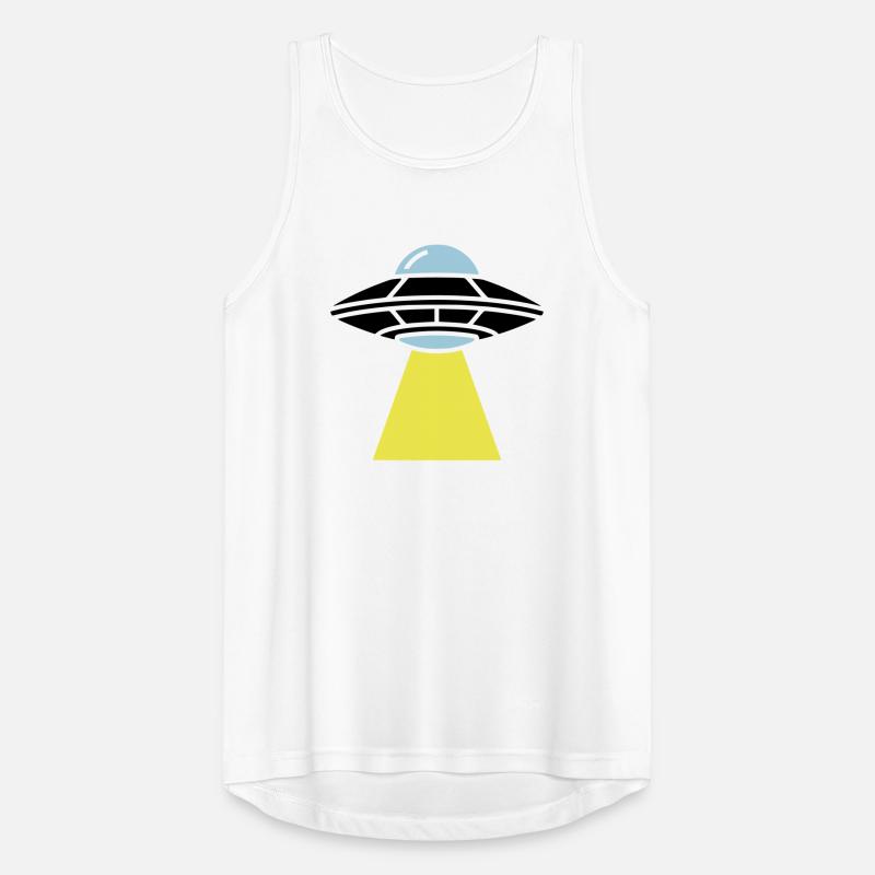 UFO Alien Spaceship Light Men's Breathable Tank Top