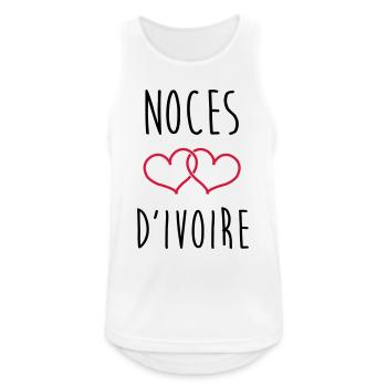 Wedding Anniversary - Ivory Wedding (62 years) - Men's Breathable Tank Top - white - Front - Nick (188cm)