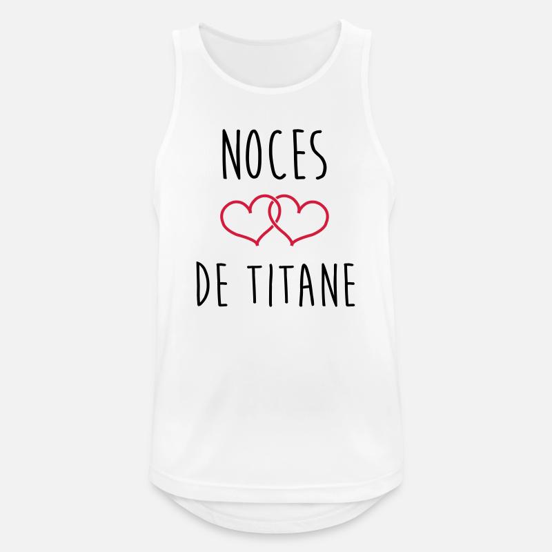 Titanium-Hochzeit 72 Jahre Ehe - Männer Tank Top atmungsaktiv - Weiß