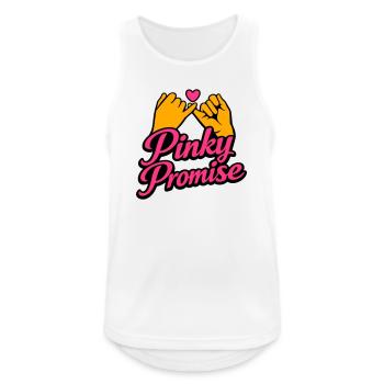 Pinky Promise Herz Versprechen Ehrenwort Shirt - Männer Tank Top atmungsaktiv - Weiß - Vorne - Nick (188cm)