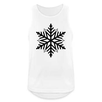 flake Schneeflocke Schnee Flocke - Männer Tank Top atmungsaktiv - Weiß - Vorne - Nick (188cm)