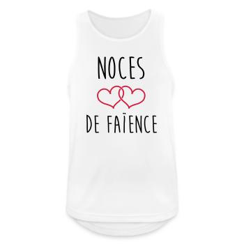 earthenware wedding 9 years of marriage - Men's Breathable Tank Top - white - Front - Nick (188cm)