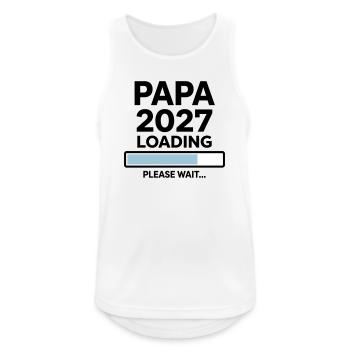 Daddy-to-be 2027 Loading - Men's Breathable Tank Top - white - Front - Nick (188cm)