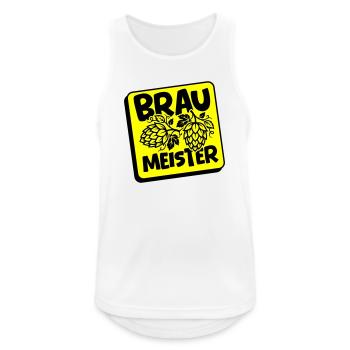 Braumeister Brauerei Hopfen - Männer Tank Top atmungsaktiv - Weiß - Vorne - Nick (188cm)
