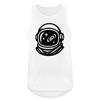 Astronaut  - Männer Tank Top atmungsaktiv - Weiß - Vorne - Nick (188cm)
