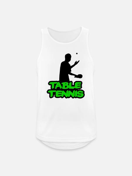 Neon Graffiti Table Tennis Lettering - Men's Breathable Tank Top - white