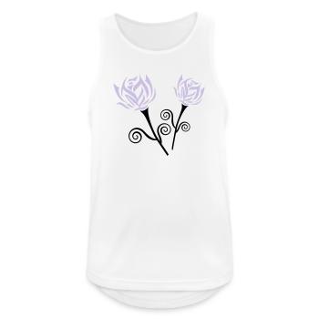 Roses - Men's Breathable Tank Top - white - Front - Nick (188cm)