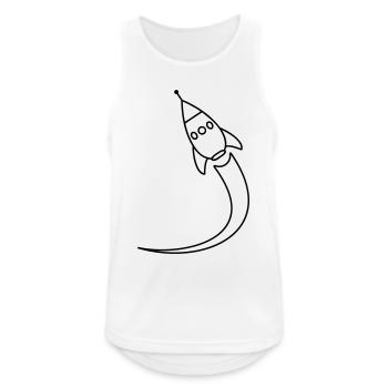 Rocket launches into space - Men's Breathable Tank Top - white - Front - Nick (188cm)