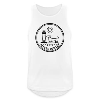 Everything in the Lot Dachshund Dog Sea Coast North Sea Baltic Sea - Men's Breathable Tank Top - white - Front - Nick (188cm)