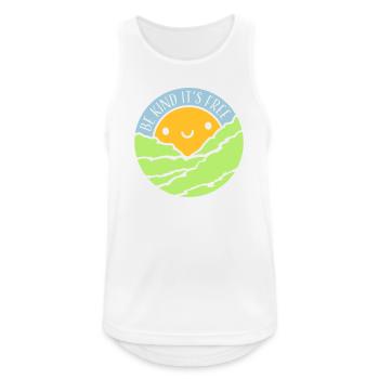 Be Kind It's Free Freundlichkeit Statement Spruch - Männer Tank Top atmungsaktiv - Weiß - Vorne - Nick (188cm)