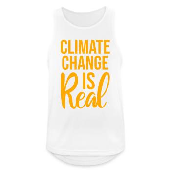 Climate Change Is Real Climate Change Science - Men's Breathable Tank Top - white - Front - Nick (188cm)