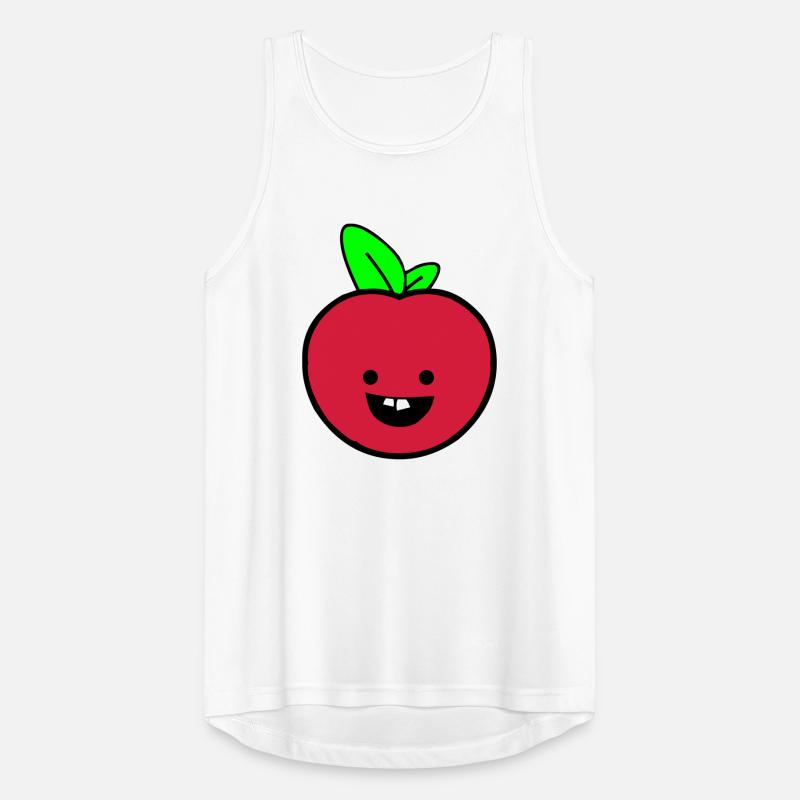 Fröhlicher Apfel  Männer Tank Top atmungsaktiv