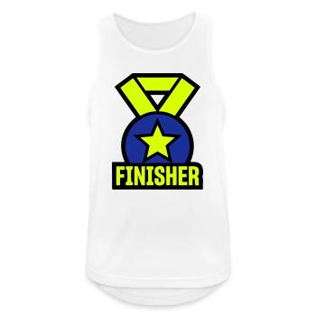 Étoile de la médaille de Finisher Fier - Débardeur respirant Homme - blanc - Devant - Nick (188cm)