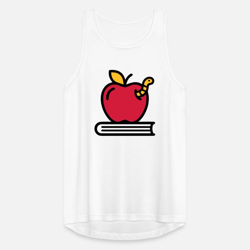 École primaire Apple Book Worm Débardeur respirant Homme