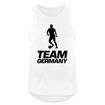 TeamGermany Silhouette Kick - Men's Breathable Tank Top - white - Front - Nick (188cm)
