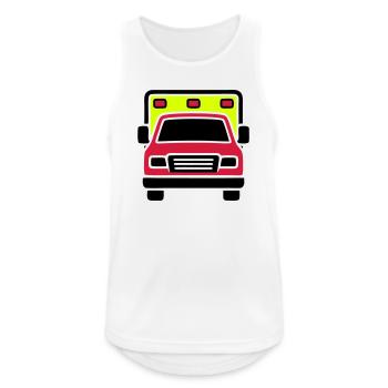 Ambulance Ambulance Front - Débardeur respirant Homme - blanc - Devant - Nick (188cm)